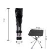 Telescopic Design Collapsible Seat Stainless Steel Outdoor Stool Portable Folding Stool  Picnic