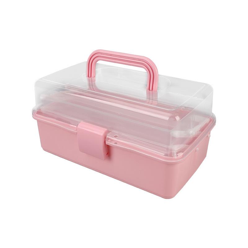 Three-Layer Folding Art Storage Box for Students