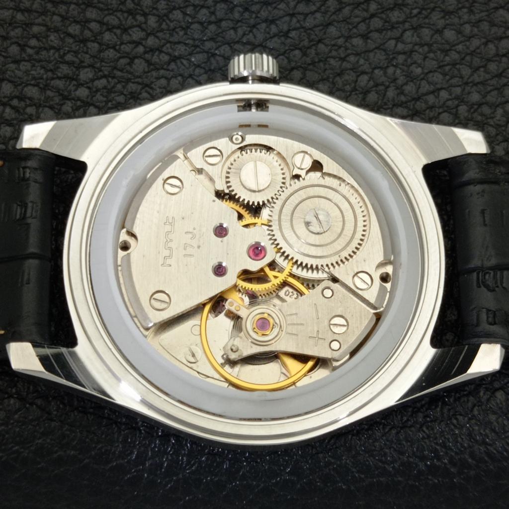 VINTAGE HMT HAND-WINDING INDIAN MENS WHITE COLOR DIAL WATCH a440936-4 HT-a440936