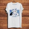 Kawaii Waifu Rebecca Bluegarden EDENS ZEROFunny Anime TshirtWhite Casual T Shirt HommeOtaku Unisexga StreetwearUnisex Tee