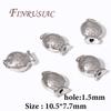 18K Gold Plated Fish Shape Beads,Metal Spacer Beads For Jewelry Making,Necklace Bracelets Beads DIY Accessories Findings