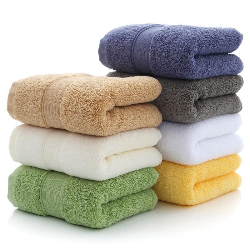

Thickened pure cotton towel gift supermarket 120g towel * 1 pack of multi-color optional 35*75 жовтий