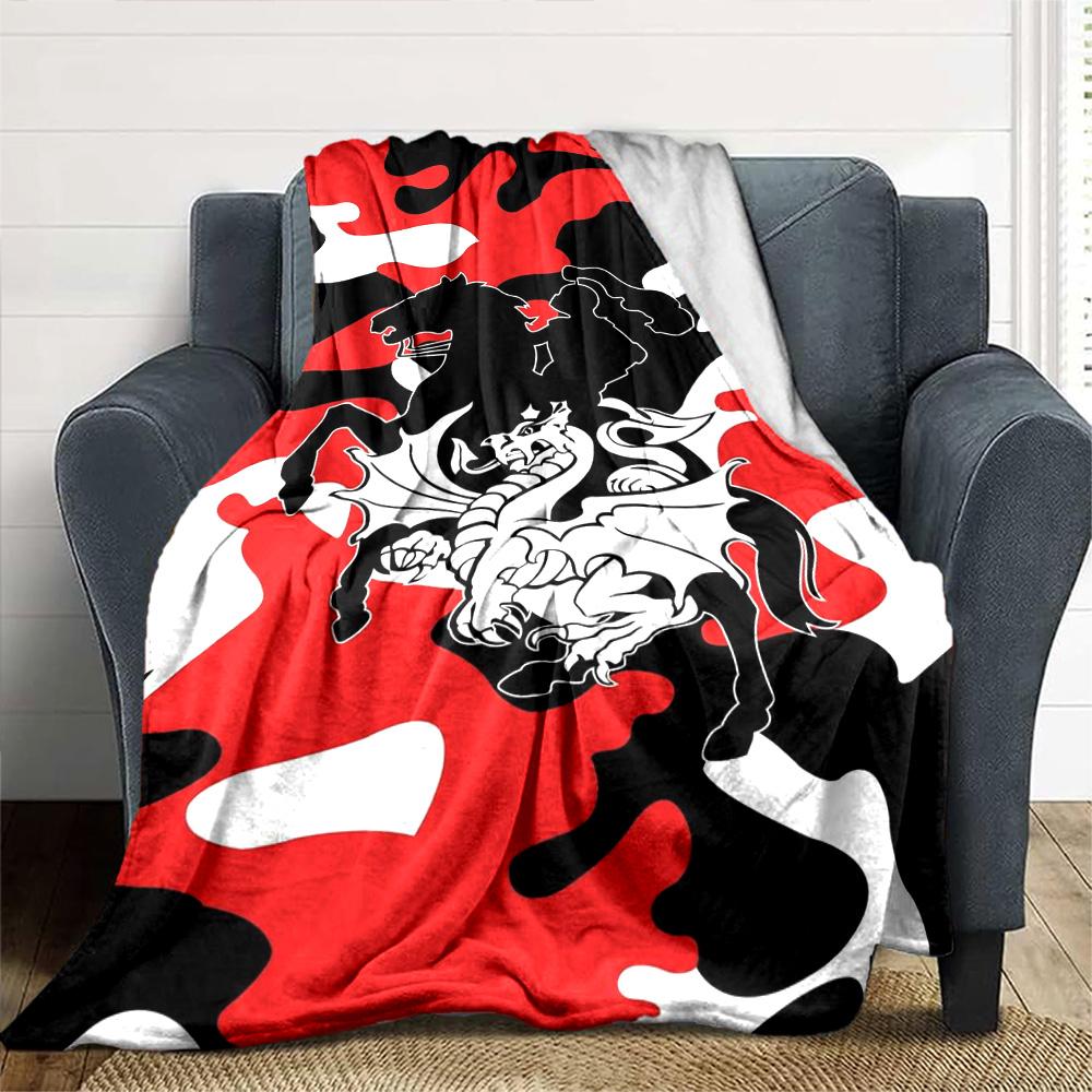 St George llawarra Print Flannel Blanket High Quality Warm Comfortable Cover for All Seasons Perfect for Gifts Home Decor