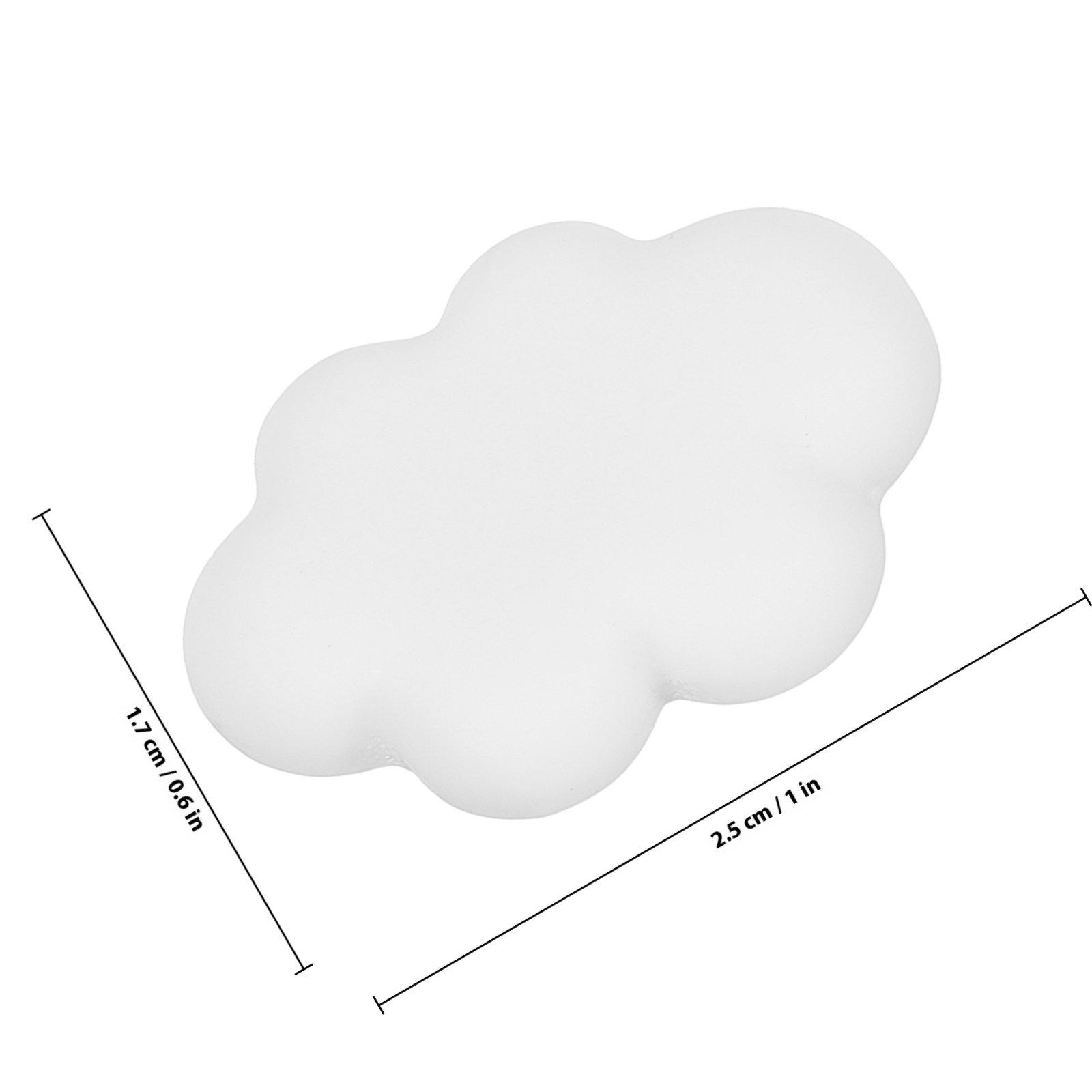 

100Pcs Delicate Resin Clouds Phone Shell Decorations DIY Accessories for Cellphone Pencil Case Handmade Craft Material White білий