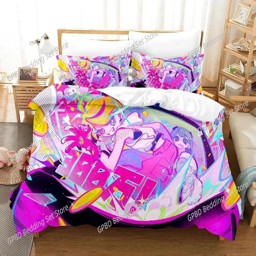 New 3D Print Anime Muse Dash Game Bedding Set Single Twin Double Queen King Cal King Size Bed Linen Set