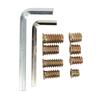 122PCS Metric Threaded Insert Carbon Steel Galvanized Female Male Thread Furniture Bolt for Closet