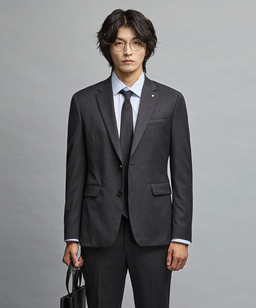 STCO [Four Seasons] (10-Year Suit) Wool Blend Four-Way Stretch Suit Set_Gray (Slim Fit)_Ssjvz13Sset (B Type)