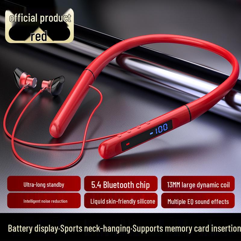 Sport Bluetooth Neckband Earphones with Long Battery Life and Heavy Bass