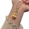 Jindian Has The Same Velvet Pumpkin Gourd Pendant Necklace, Golden Melon Full Of Fruitful Sweater Chain Temperament Women