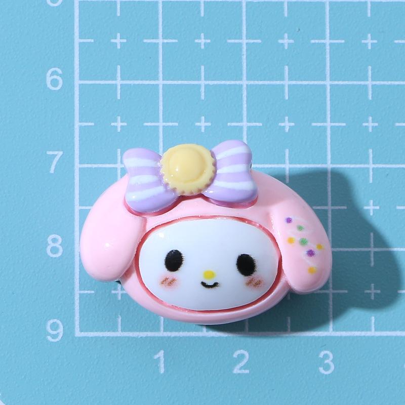 10 Pcs New Mini Kawaii Cartoon Animal Kitten, Rabbit Series Resin Scrapbookdiy Miniature Ornament Accessories A35