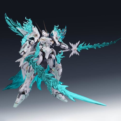 LEBOO SNAA Soul of Blue Flame - Firelord YR-04, Approximately 220mm Tall, 1/100 Scale, Pre-Colored Plastic Model Kit