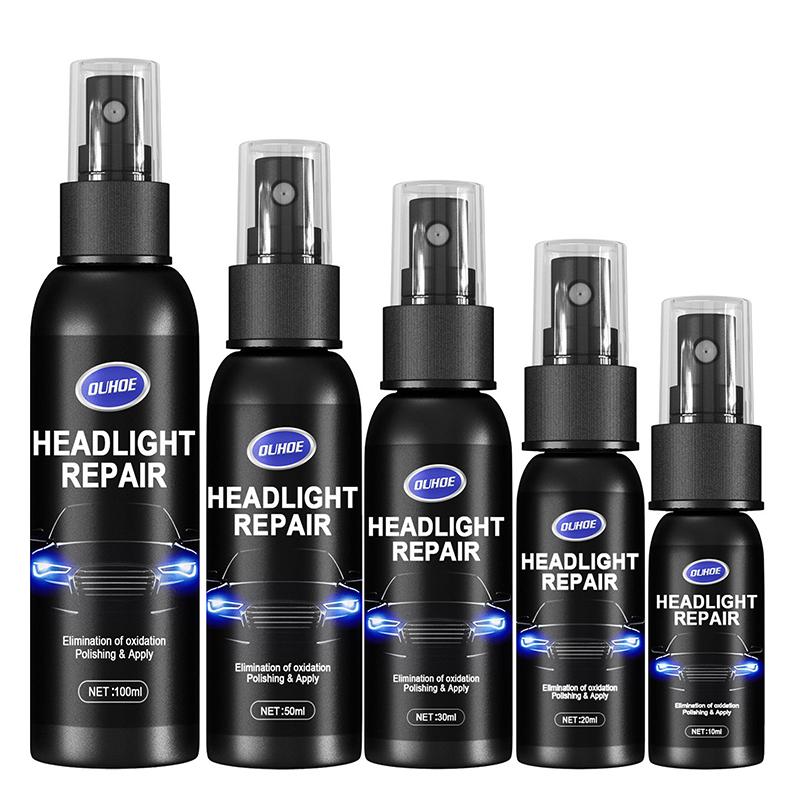 Car Light Restorative Liquid Removing Oxidation Dirt Scratch Car Headlight Polishing Repair Fluid Spray Liquid Restoration Kit