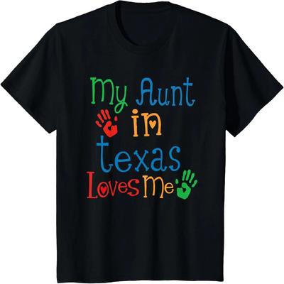 Kinderen Mijn Tante in Texas Houdt van Mij T-shirt