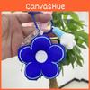 Plush Whimsical Flower Keychain For Cute Backpack Accessories And Gifts In Bright Pink Blue Yellow And Lemon Colors Yellow