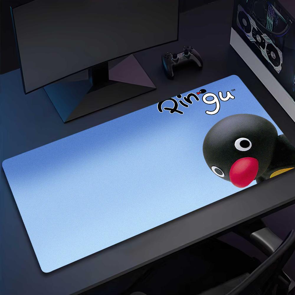 Tappetini per mouse Pinguino Pingu Tappetino Antiscivolo Bordo Lock Ufficio Studente Gaming Spesso Grande Tavoletta da Scrittura Cuscino Tappetino per Mouse
