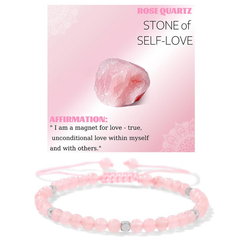 Pulseira Ajustável Trançada com Contas de Hematita de 4mm e Pedra Natural Adequada Para Homens e Mulheres Uso Diário Presente de Feriado Joias