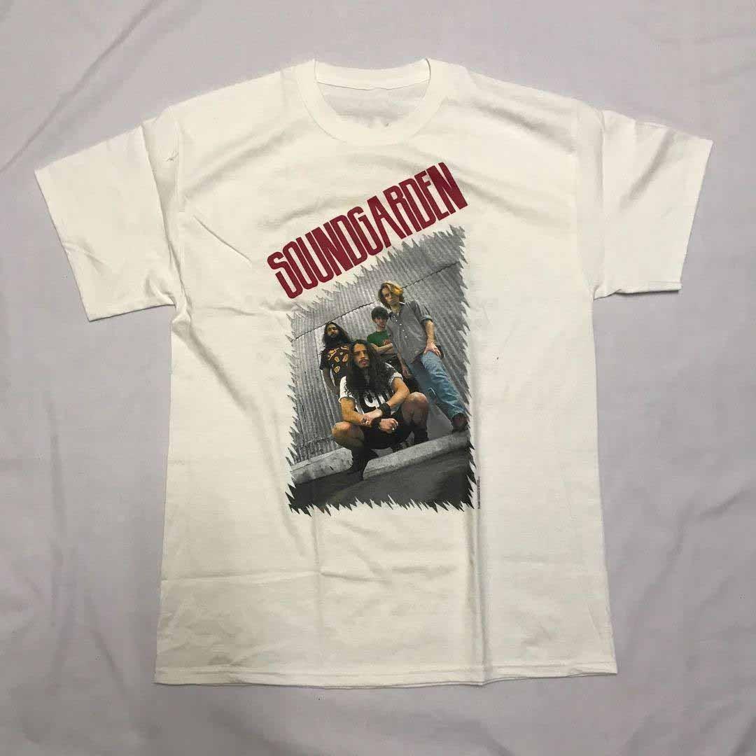 1 side 1992 Soundgarden Band Tour Shirt White Unisex S-5XL E2213 L