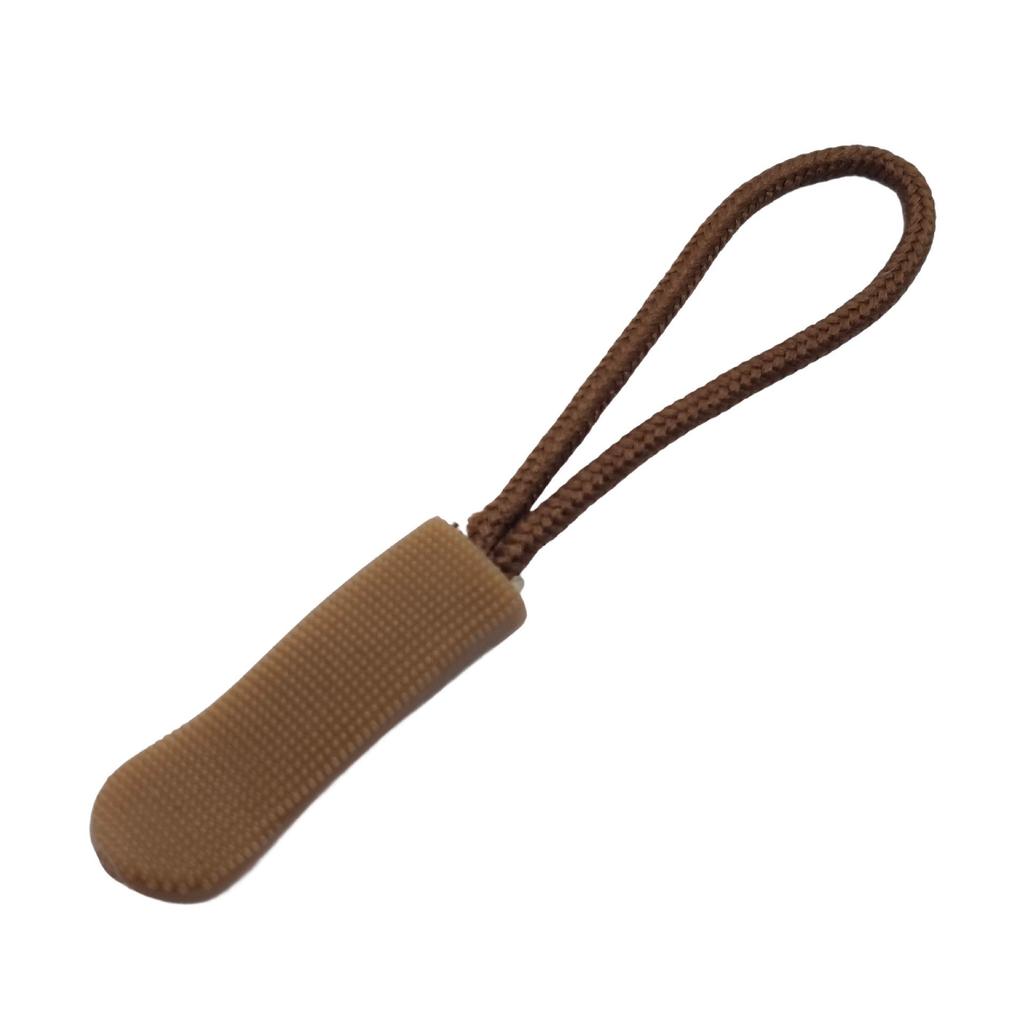 Colored PVC Zipper Pull Rope with Removable Drawstring and Rubber Pull Tab for Bags and Luggage