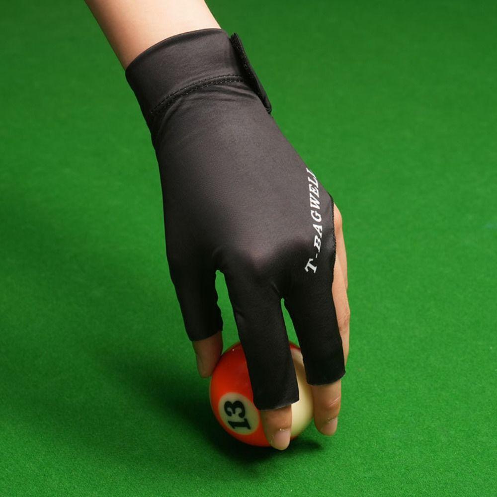 Three Fingers Billiard Glove Left Hand Billiards Accessories Durable Snooker Glove