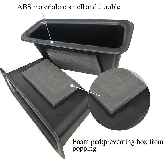 VESUL Aufbewahrungsbox für die vordere Türseite, kompatibel mit Volvo S60 2009–2017 2018, V60 2009–2017 2018, Armlehne, Telefonbehälter, Tür-Organizer, Griff