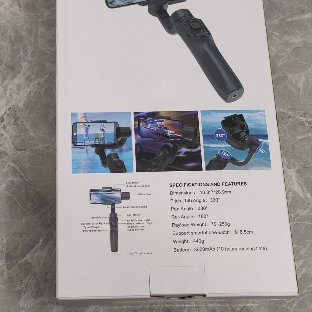 F10 PRO Handheld Gimbal Stabilizer for Mobile Phones – Anti-Shake, Three-Axis for Smooth Live Streaming and Vlogging.