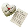 Heart Golf Tokens With Inspirational Message Resin Keepsakes