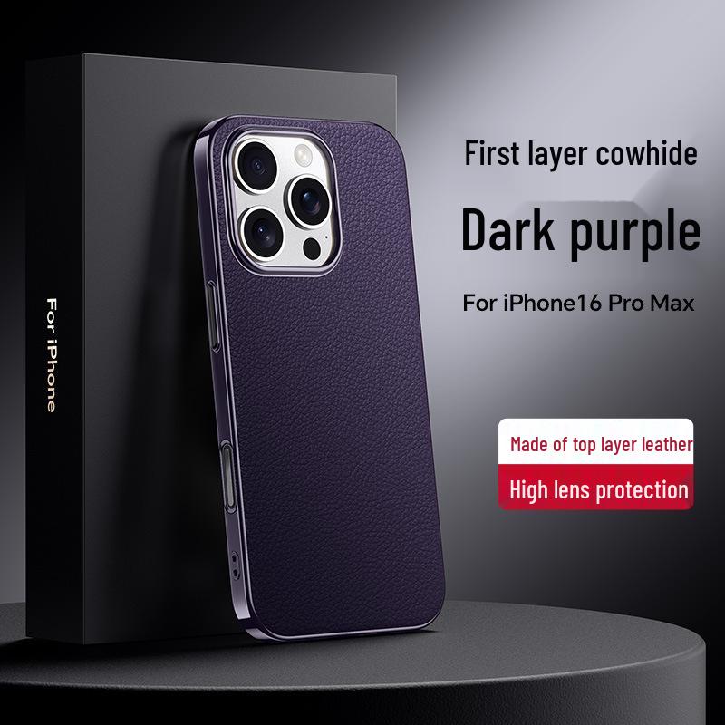 

Чехол из натуральной кожи с полной защитой для iPhone 16 ProMax/15 ProMax/14 Pro - Высококлассная защита iPhone 14 Pro Max