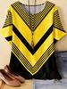 New Women's T-Shirt Summer O-Neck Tees Oversized Casual Short Sleeved Stripes Printed Women Pullover T-Shirts Female Clothing