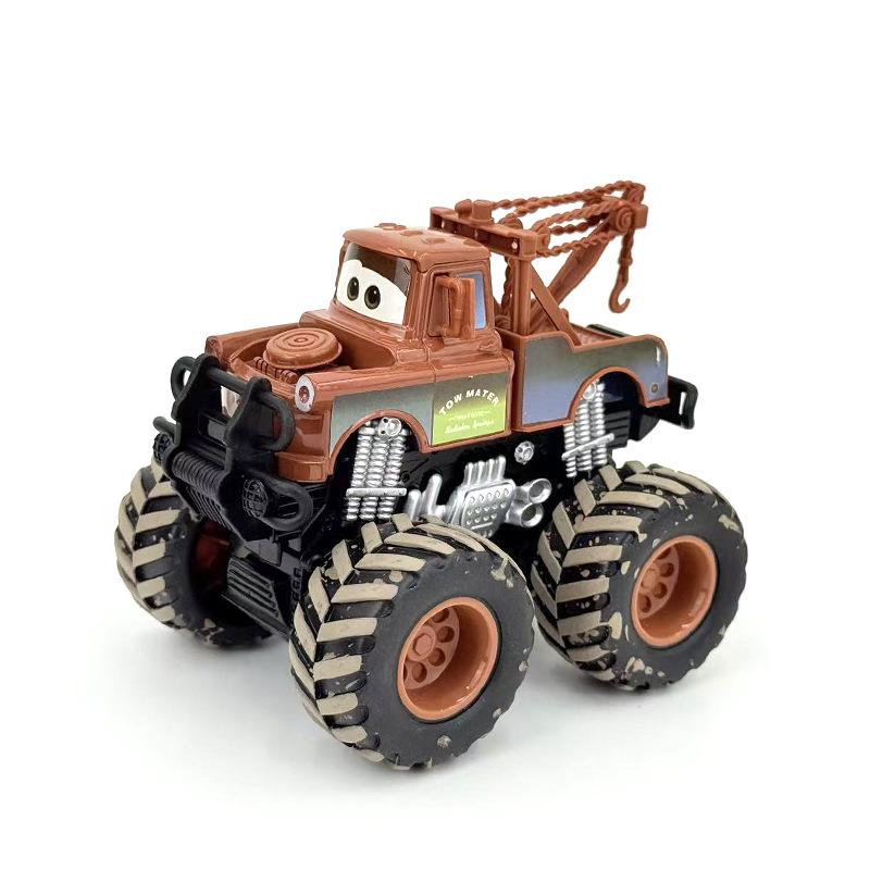 Alloy Inertial Off-Road Racing Car: Four-Wheel Drive Big Foot Vehicle for Boys