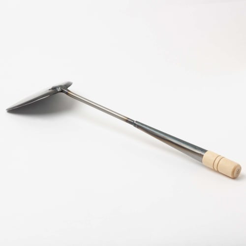 Endo Shoji Wakabayashi Kogyo Iron Chinese Spatula, Silver, Small, Spatula Length 85mm x Spatula Width 105mm x Handle Length 335mm