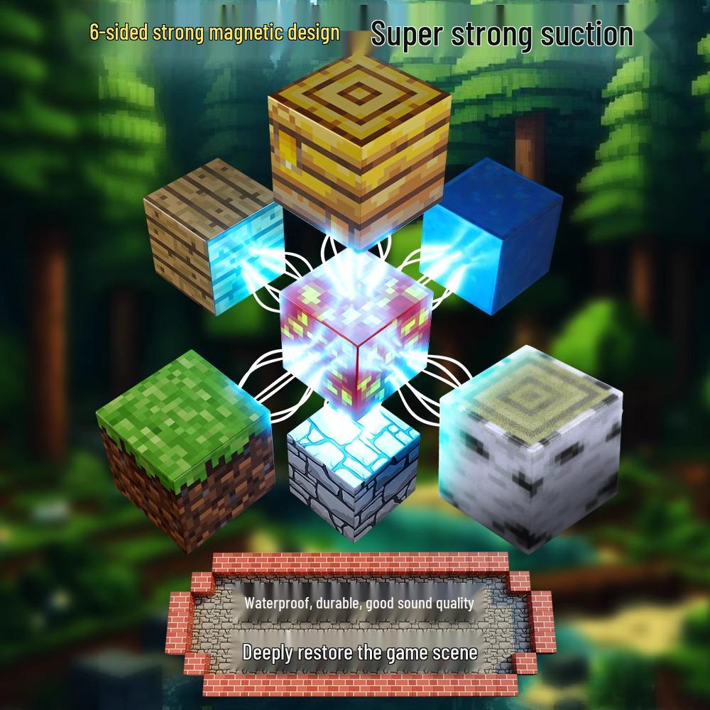 Magnetic Cube Building Set: Primeval Forest-Themed Educational Toy for Kids