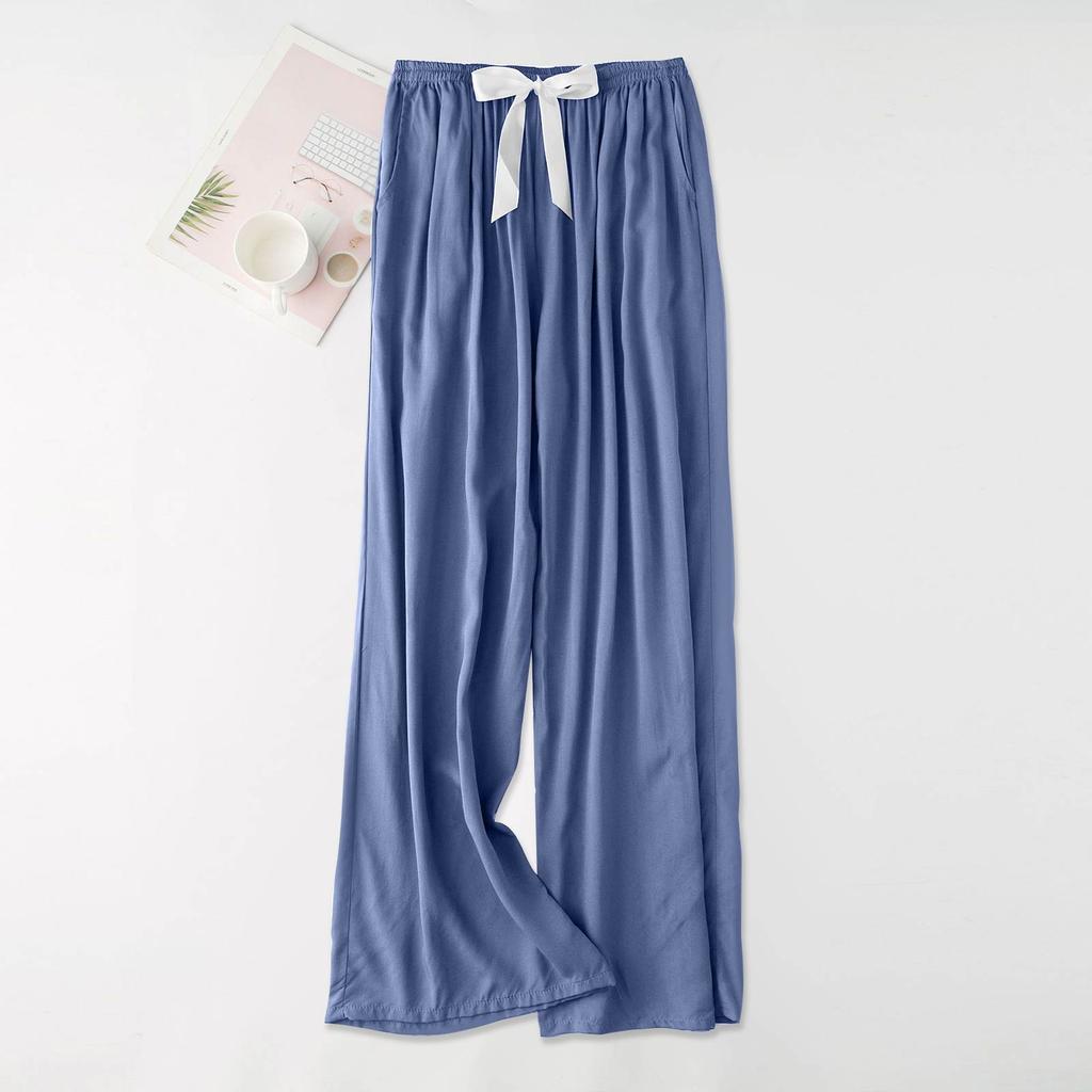 Women's Casual Fashion Sleep Pants Loungewear Pants Wearable As Outerwear High-Waisted Pants