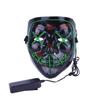Masque d'Halloween LED Light up Masque de Purge pour Festival Cosplay Costume d'Halloween, Vert