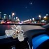 Silver Shiny Bee Vent Clips, Crystal Bee Car Air Freshener Vent Clip Car Bling Interior Decoration Rhinestone Cars Bling Accessories Aroma Diffusers