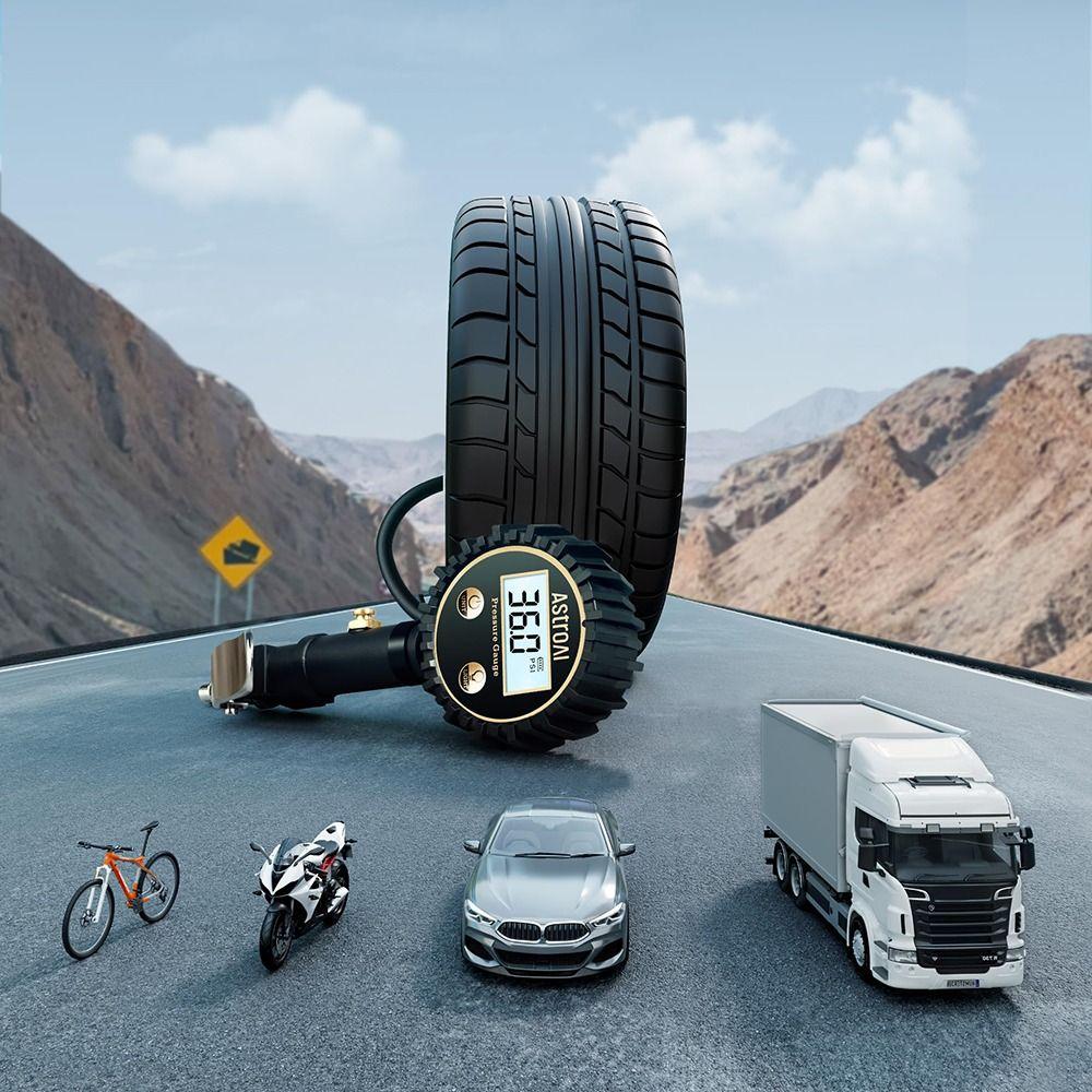 Compressor Accessories Auto Tire Inflator 0.1 Display Resolution Digital Tire Tester  Truck
