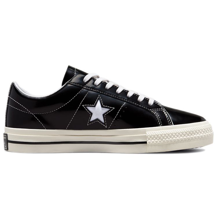 Converse Sneakersy Unisex One Star Low Czarne Lakierowane Egret 171588C