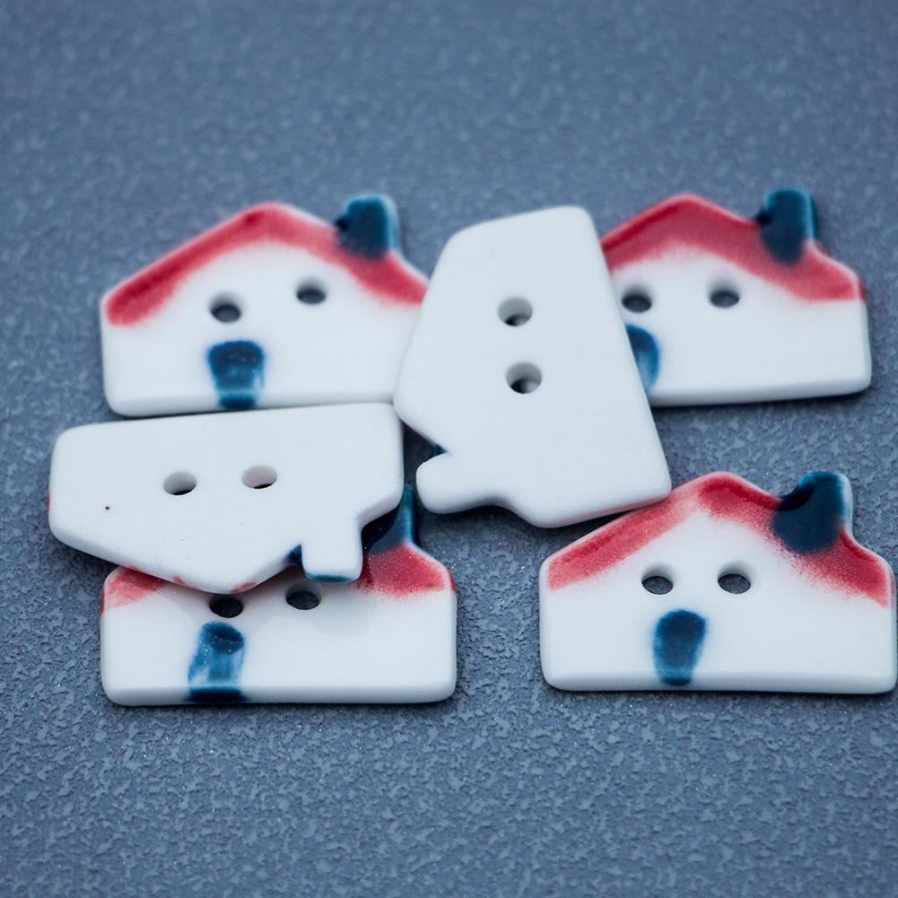 Handmade Jingdezhen Ceramic Buttons for Clothing & DIY Accessories