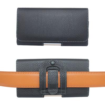 Multifunctiona Outdoor Flip Pockets Bum Bag Leather Phone Case Phone Belt Clip Phone Waist Bag