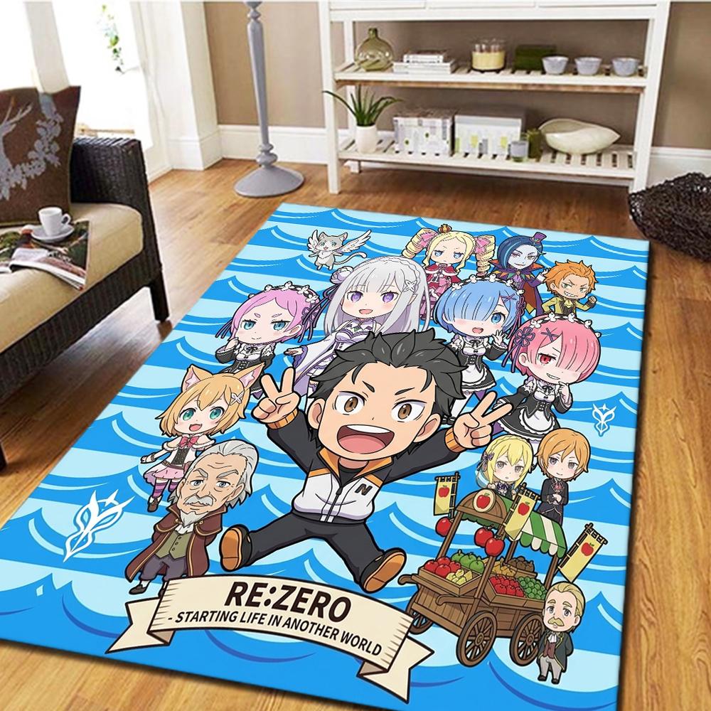 Re Zero Bedroom & Living Room Carpet, Home Decor Cool Movie Mat Play Floor Mat -HE45