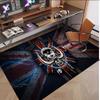 Personalized Crystal Velvet Carpet Motorhead Pattern Non Slip Floor Rug