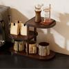Large Capacity Cup Storage Rack Bamboo Seasoning Storage Rack Perfume Display Stand  for Kitchen
