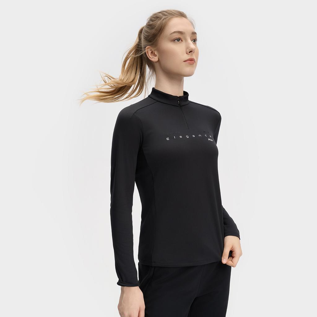 New FILA T Shirt Women's Pitch Black A11W441208FBK