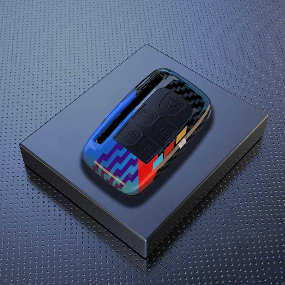ABS Carbon Car Key Case Cover Shell for Land Rover A9 Range Rover Sport Evoque Freelander Discovery Protector Shell