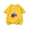 Kids Cotton T Shirt Rustic Watercolor Offroad Vehicle Print Crew Neck Short Sleeve Tee Casual Breathable Boys Girls Summer Tops