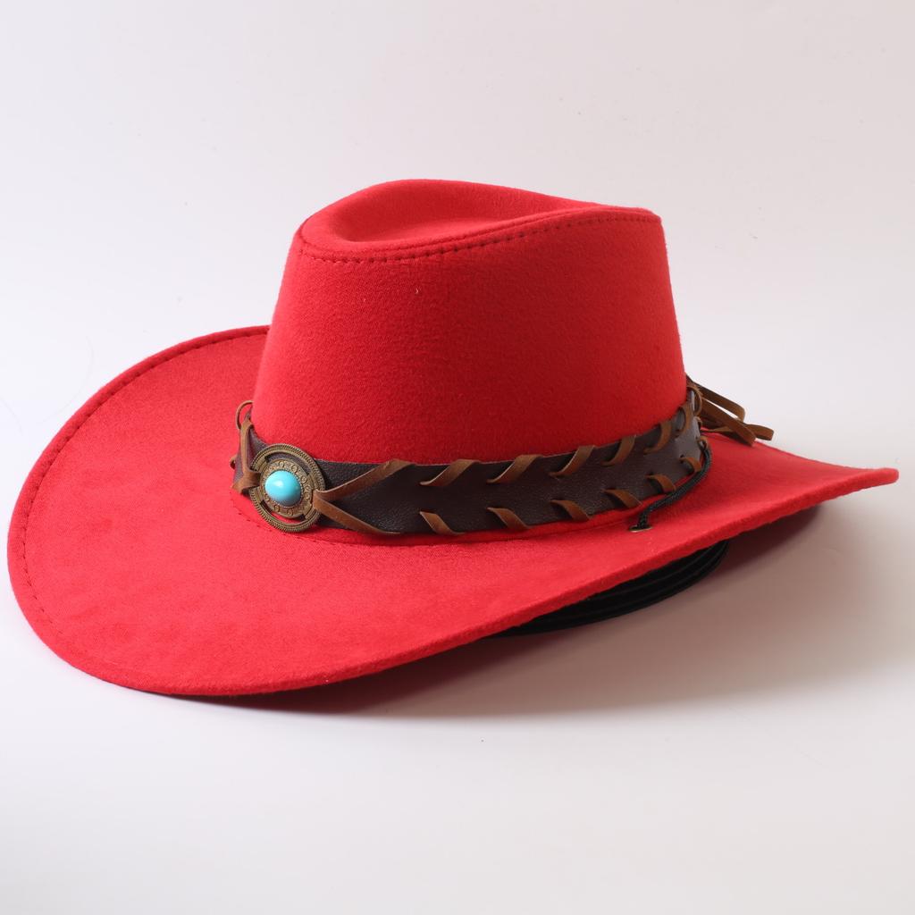 Popular European and American Classic Big-brimmed Western Cowboy Hat Men's and Women's Outdoor Fashion Anti-sun Cowboy Hat Jazz Hat