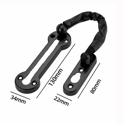 Portable Anti-theft Door Locks Household Stainless Steel Security Chain Thickening Nail Free Glue Safety Lock Door Lock Hardware