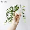 YO CHO Artificial Flower Fridge Sticker Succulent Plant Fridge Chalkboard Magnetic Bonsai Orchid Plants Lavender Home Wall Decor