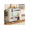 Shoe Cabinet - MUVOE - Modern - White - 16-color LED - 2 Doors