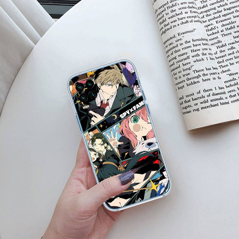 IR26 Spy X Anya Forger Family Case for Motorola E22S E7 G6 G7 G8 G9 Plus Power Play G10 G20 G04 E30 E40 E22 E20 E13 E15 G22 G23 G05 G75 G35 G55