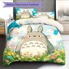 Totoro Pattern Bedding Quilt Set Home Decoration Gift (1 * Duvet Cover + 2 * Pillowcase Without Core)